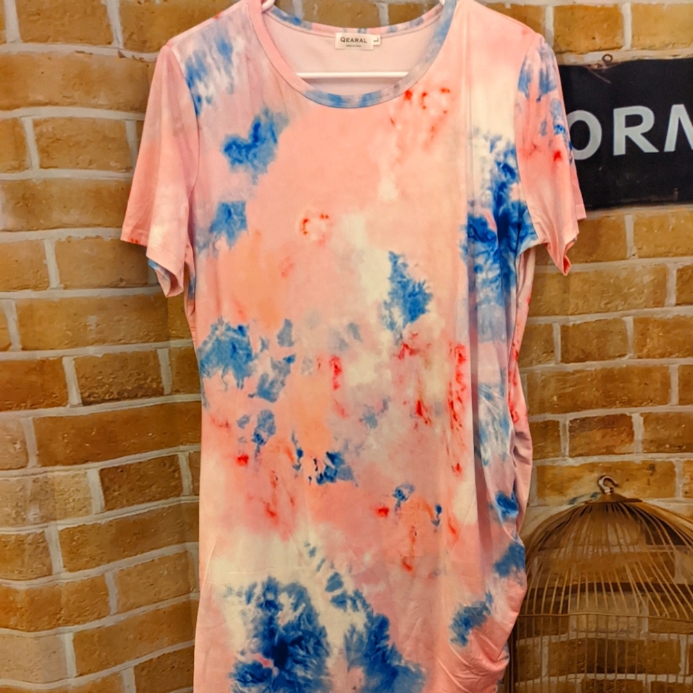 Tie dye casual dress